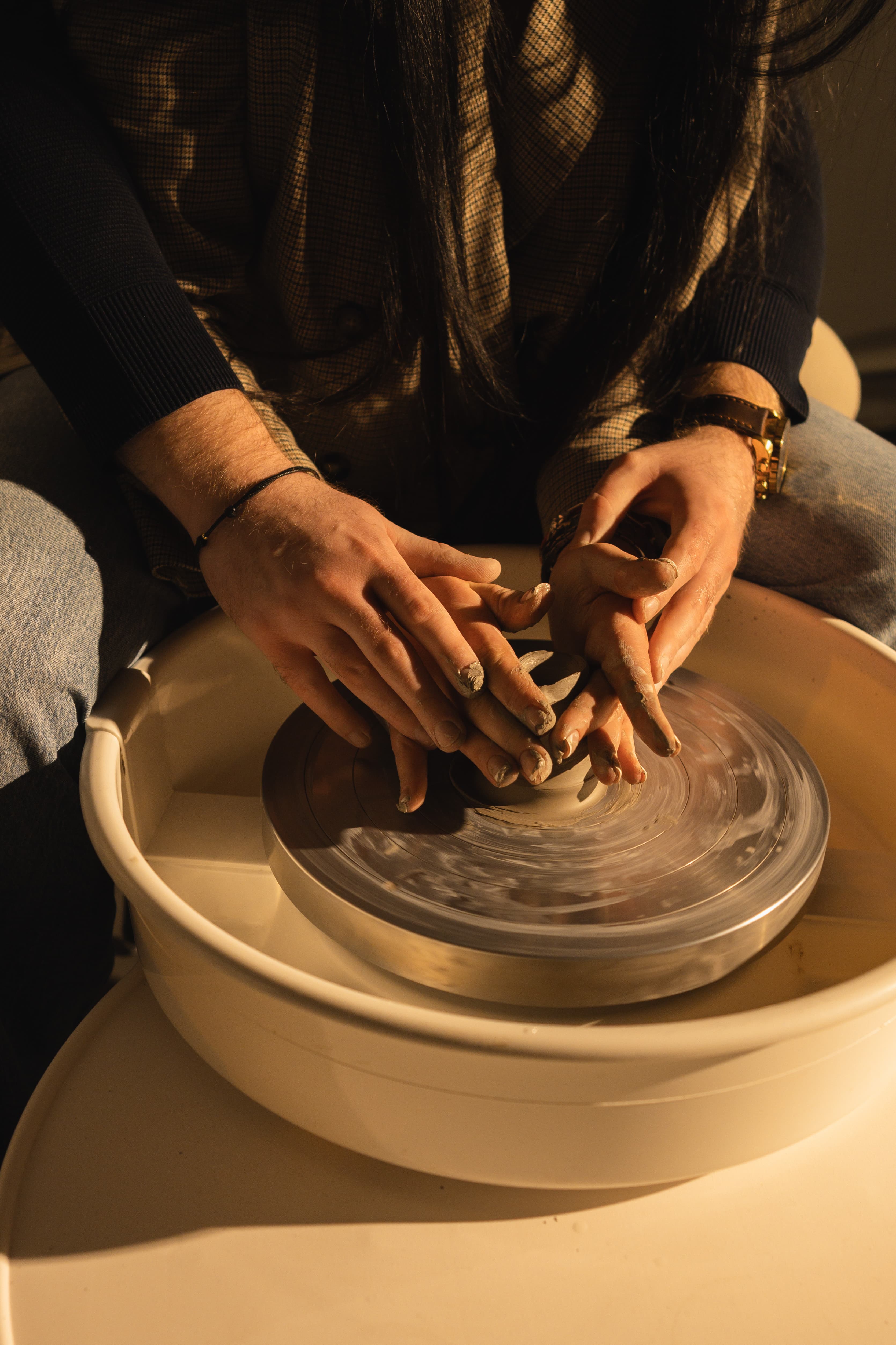 Keramické sedenie pre dvoch